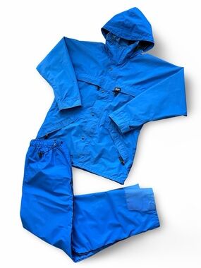 Vintage 90s Mountain Equipment Co‑op Gore-Tex Rain Suit Set – Jacket & Pants